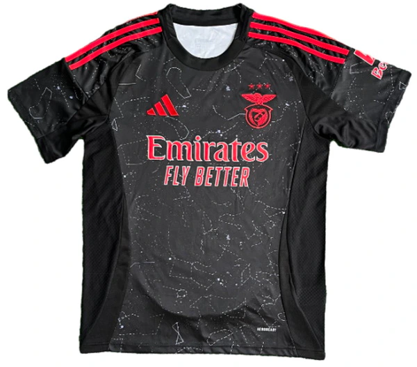 SL Benfica Camiseta 2024 2025 Segunda Negra | 7camisetas