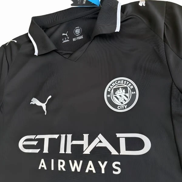 Manchester City Camiseta 2025 2026 Segunda Negra - Camiseta Manchester City | 7camisetas