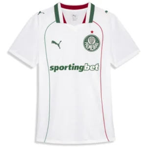 SE Palmeiras Camiseta 2026 2027 Segunda Blanca - Camiseta Kidsuper X Se Palmeiras Graphic Masculina | 7camisetas