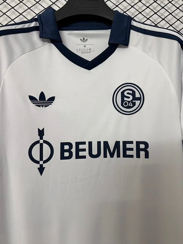 Schalke 04 Camiseta 2026 2027 Segunda Blanca - Camiseta Bundesliga Schalke 04 | 7camisetas