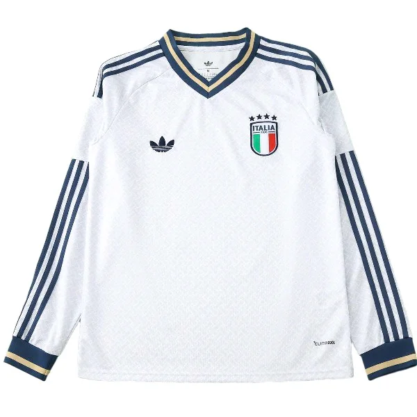 Tailandia Segunda Manga Larga Italia 2026 Blanco Italia Camiseta 2026 Segunda Blanca - Camiseta Italia | 7camisetas