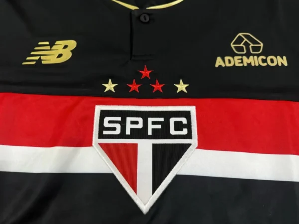 São Paulo Camiseta 2025 2026 Tercera Negra - Camiseta São Paulo 2026 | 7camisetas