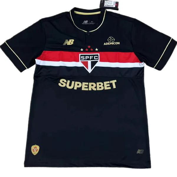São Paulo Camiseta 2025 2026 Tercera Negra - Camiseta São Paulo 2026 | 7camisetas