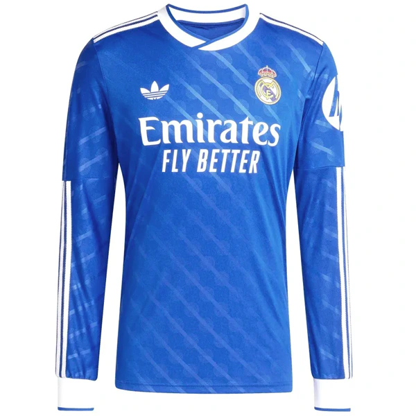 Tailandia Tercera Manga Larga Real Madrid 2025 2026 Azul Real Madrid Camiseta 2025 2026 Tercera Azul - Camiseta Real Madrid | 7camisetas