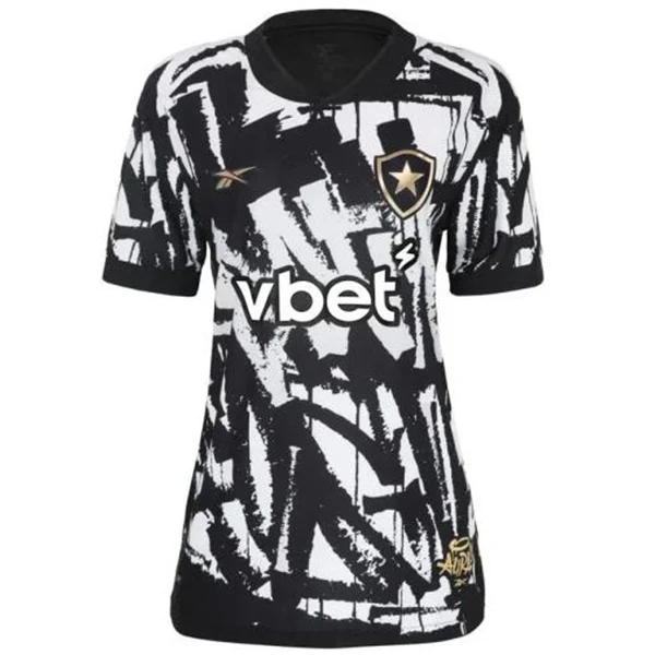 Tercera Camiseta Mujer Botafogo 2025 2026 Negro Blanco Botafogo Mujer Camiseta 2025 2026 Tercera Negra - Camiseta Botafogo Mujer | 7camisetas