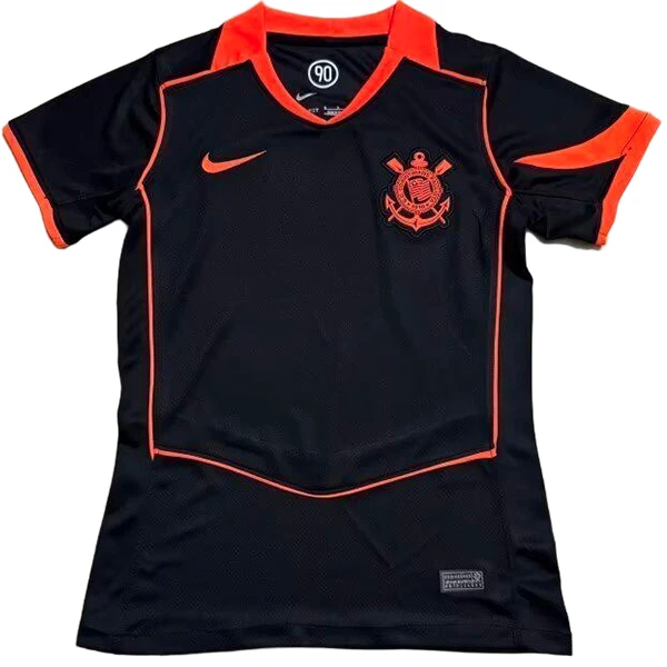 Tercera Camiseta Mujer Corinthians Paulista 2025 2026 Negro Corinthians Paulista Mujer Camiseta 2025 2026 Tercera Negra - Camiseta Corinthians Paulista Mujer | 7camisetas