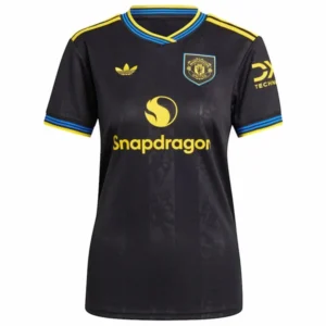 Manchester United Mujer Camiseta 2025 2026 Tercera Negra - Camiseta Manchester United Mujer | 7camisetas
