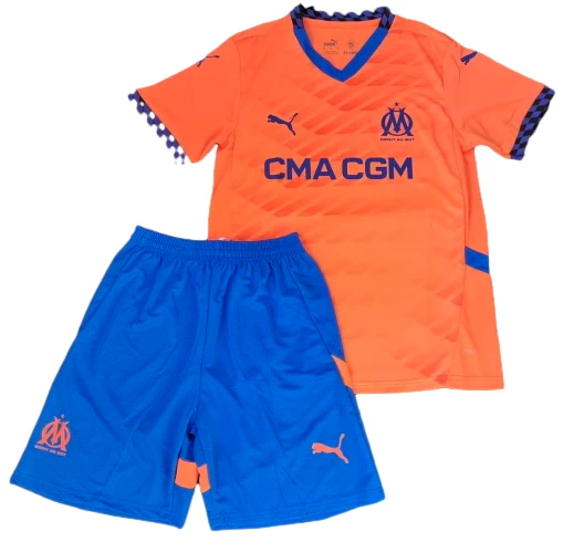 Marsella Conjunto 2024 2025 Tercera Naranja - Tuta Marsella | 7camisetas
