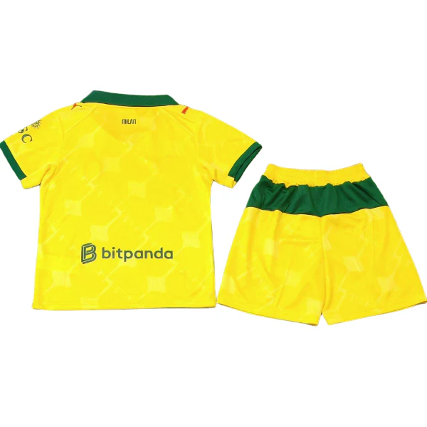 AC Milan Niños Conjunto 2025 2026 Tercera Amarillo - Tuta AC Milan Niños | 7camisetas