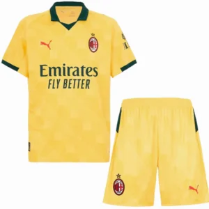 AC Milan Niños Conjunto 2025 2026 Tercera Amarillo - Tuta AC Milan Niños | 7camisetas