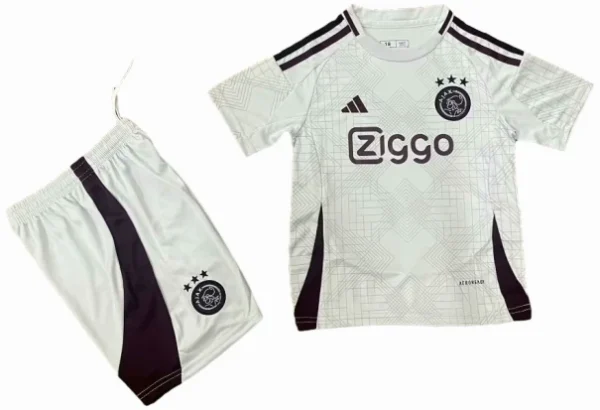 Ajax Niños Conjunto 2024 2025 Tercera Blanco - Tuta Ajax Niños | 7camisetas