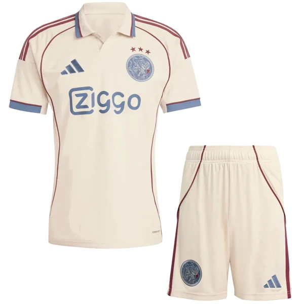 Tercera Conjunto De Niños Ajax 2025 2026 Amarillo Ajax Niños Conjunto 2025 2026 Tercera Amarillo - Ajax Niños Barata | 7camisetas
