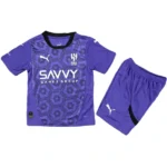 Al Hilal Saudi Niños Conjunto 2024 2025 Tercera Púrpura - Tuta Al Hilal Saudi Niños | 7camisetas