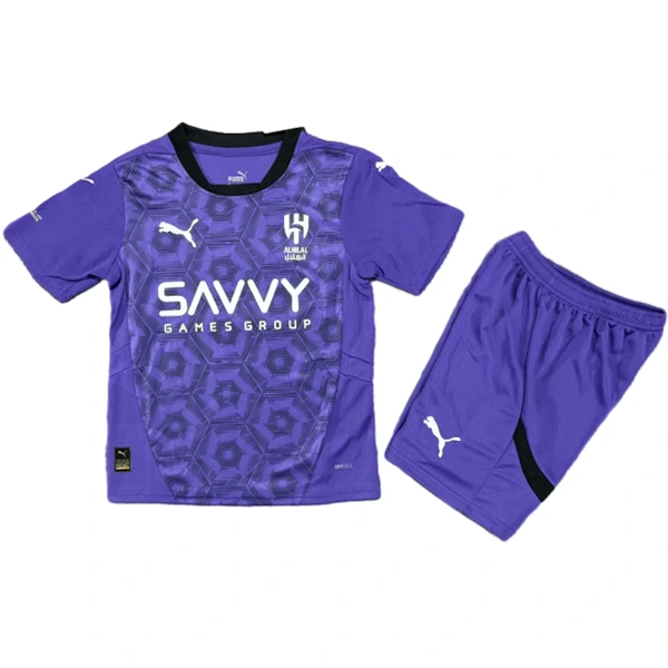 Tercera Conjunto De Niños Al Hilal Saudi 2024 2025 Purpura Al Hilal Saudi Niños Conjunto 2024 2025 Tercera Púrpura - Tuta Al Hilal Saudi Niños | 7camisetas