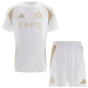 Al-Nassr FC Niños Conjunto 2024 2025 Tercera Blanco - Tuta Al-Nassr FC Niños | 7camisetas