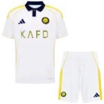 Al-Nassr FC Niños Conjunto 2025 2026 Tercera Blanco - Tuta Al-Nassr FC Niños | 7camisetas