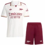 Arsenal Niños Conjunto 2025 2026 Tercera Blanco - Equipacion Arsenal Niños | 7camisetas