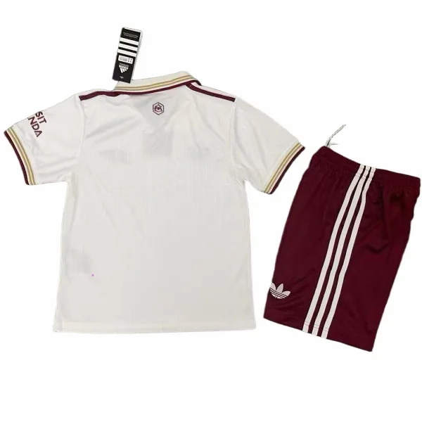 Arsenal Niños Conjunto 2025 2026 Tercera Blanco - Equipacion Arsenal Niños | 7camisetas