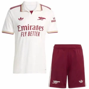 Arsenal Niños Conjunto 2025 2026 Tercera Blanco - Equipacion Arsenal Niños | 7camisetas