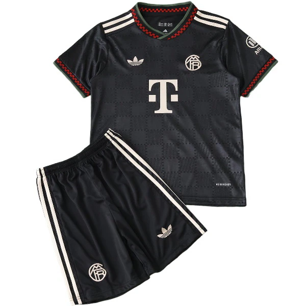 Bayern Múnich Niños Conjunto 2025 2026 Tercera Negro - Bayern Múnich Niños Barata | 7camisetas