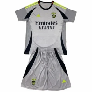 SL Benfica Niños Conjunto 2024 2025 Tercera Gris - Tuta SL Benfica Niños | 7camisetas