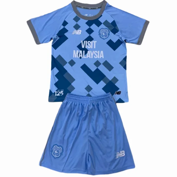 Cardiff City Niños Conjunto 2024 2025 Tercera Azul - Tuta Cardiff City Niños | 7camisetas