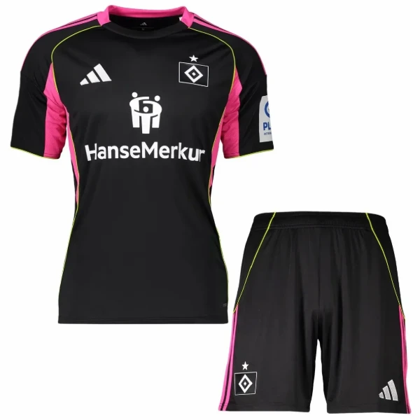 Tercera Conjunto De Niños Hamburgo S.V 2025 2026 Negro Hamburgo S.V Niños Conjunto 2025 2026 Tercera Negro - Hamburgo S.V Niños Barata | 7camisetas