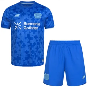 Bayer 04 Leverkusen Niños Conjunto 2025 2026 Tercera Azul - Bayer 04 Leverkusen Niños Barata | 7camisetas