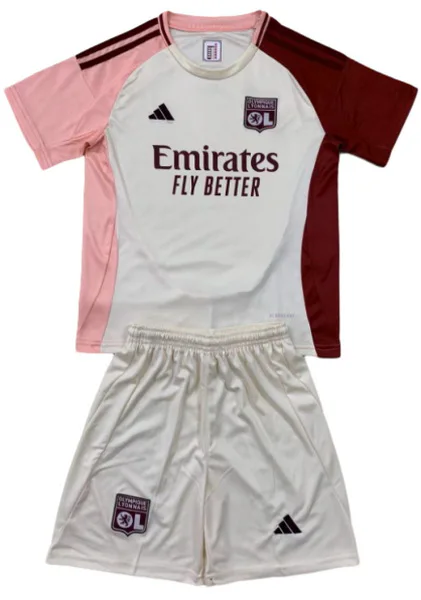 Lyon Niños Conjunto 2024 2025 Tercera Blanco - Tuta Lyon Niños | 7camisetas