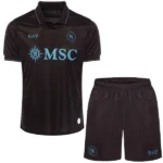 SSC Napoli Niños Conjunto 2025 2026 Tercera Negro - Tuta SSC Napoli Niños | 7camisetas