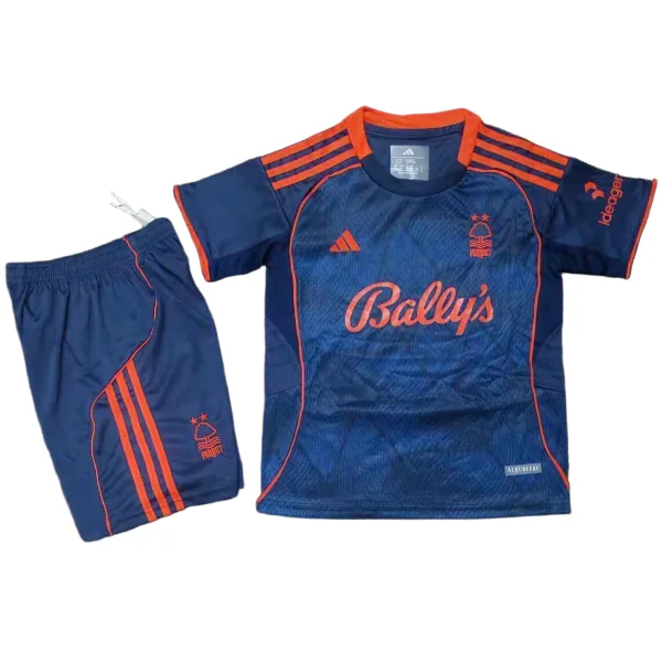 Nottingham Forest Niños Conjunto 2025 2026 Tercera Azul - Tuta Nottingham Forest Niños | 7camisetas