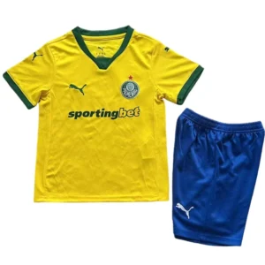 SE Palmeiras Niños Conjunto 2025 2026 Tercera Amarillo - Tuta SE Palmeiras Niños | 7camisetas