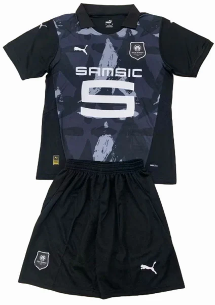 Stade Rennais Niños Conjunto 2024 2025 Tercera Negro - Tuta Stade Rennais Niños | 7camisetas