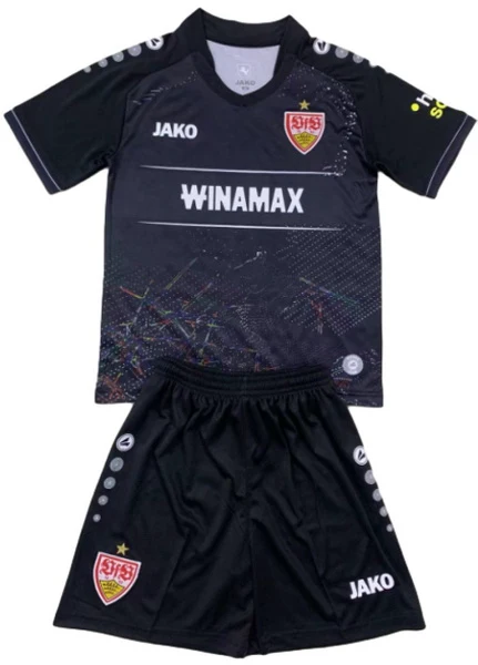 VfB Stuttgart Niños Conjunto 2024 2025 Tercera Negro - Tuta VfB Stuttgart Niños | 7camisetas