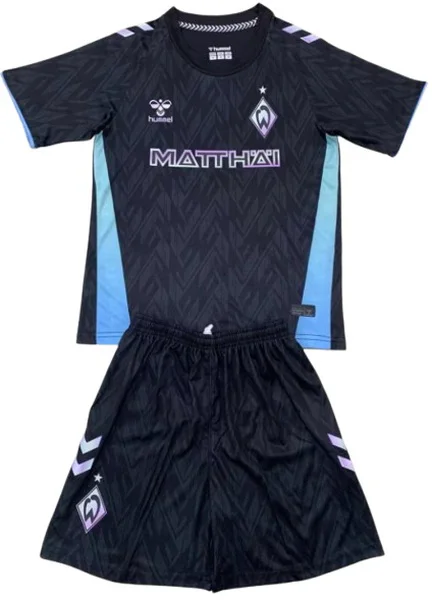 Werder Bremen Niños Conjunto 2024 2025 Tercera Negro - Tuta Werder Bremen Niños | 7camisetas