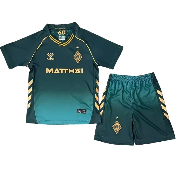 Werder Bremen Niños Conjunto 2025 2026 Tercera Verde - Tuta Werder Bremen Niños | 7camisetas