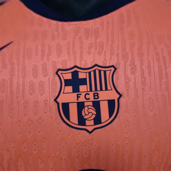 FC Barcelona Camiseta Edición Jugadores 2025 2026 Tercera Naranja - Camiseta Barcelona | 7camisetas