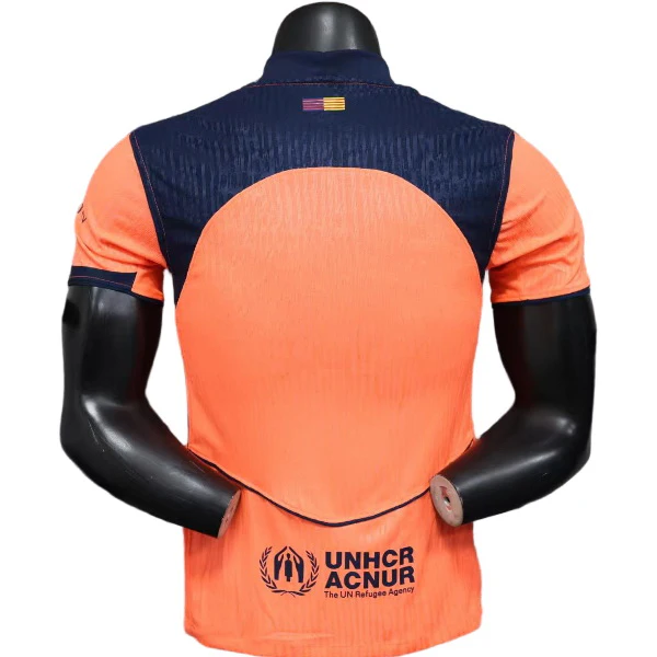 FC Barcelona Camiseta Edición Jugadores 2025 2026 Tercera Naranja - Camiseta Barcelona | 7camisetas