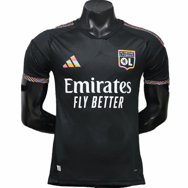 Tercera Jugadores Camiseta Lyon 2026 2027 Negro Lyon Camiseta Edición Jugadores 2026 2027 Tercera Negra - Camiseta Lyon | 7camisetas