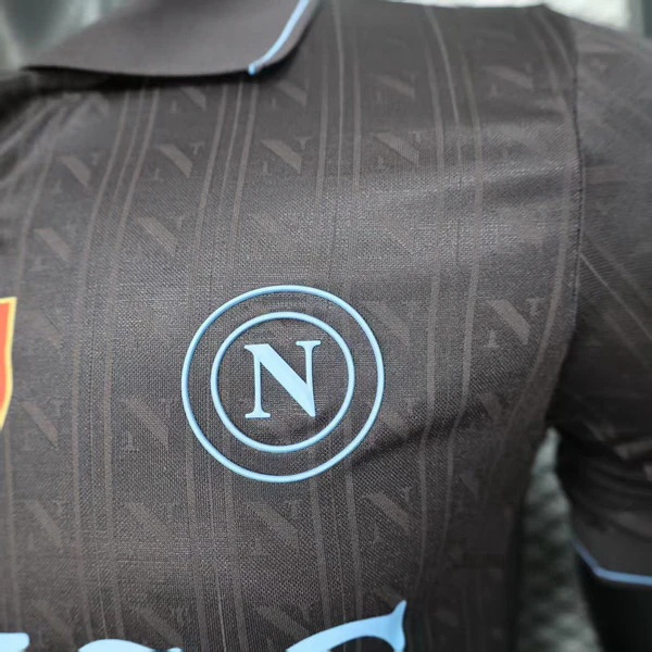 SSC Napoli Camiseta Edición Jugadores 2025 2026 Tercera Negra - Camiseta Serie A SSC Napoli | 7camisetas
