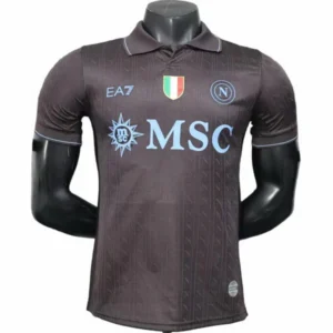 SSC Napoli Camiseta Edición Jugadores 2025 2026 Tercera Negra - Camiseta Serie A SSC Napoli | 7camisetas