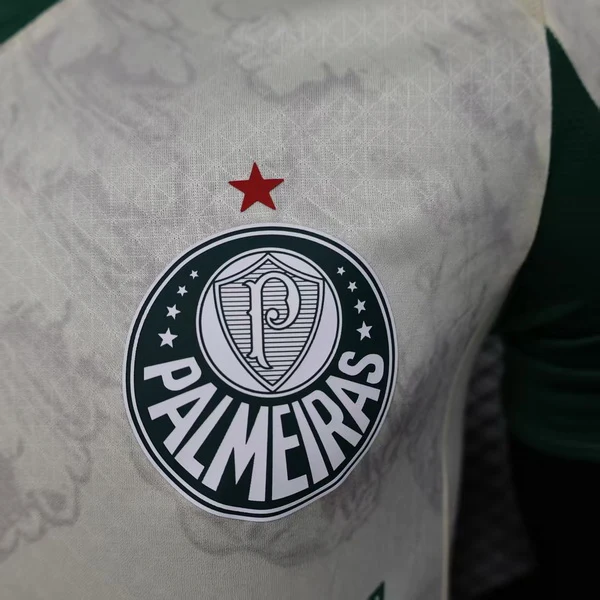SE Palmeiras Camiseta Edición Jugadores 2025 2026 Tercera Amarilla - Camiseta Kidsuper X Se Palmeiras Graphic Masculina | 7camisetas