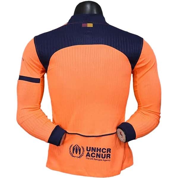 FC Barcelona Camiseta Edición Jugadores 2025 2026 Tercera Naranja - Camiseta Barcelona | 7camisetas