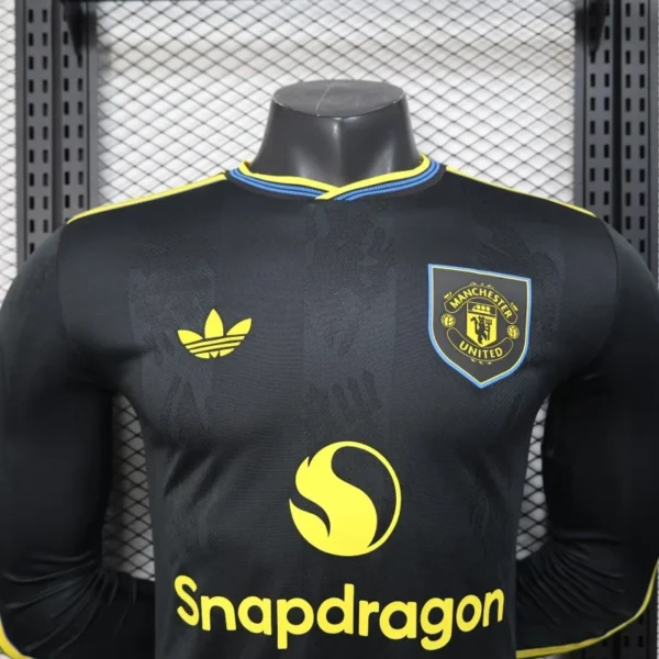 Manchester United Camiseta Edición Jugadores 2025 2026 Tercera Negra - Camiseta Manchester United | 7camisetas