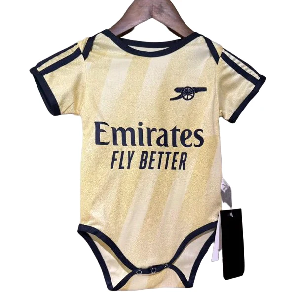 Tercera Onesies Niños Arsenal 2026 2027 Amarillo Arsenal Niños Camiseta 2026 2027 Tercera Amarillo - Equipacion Arsenal Niños | 7camisetas